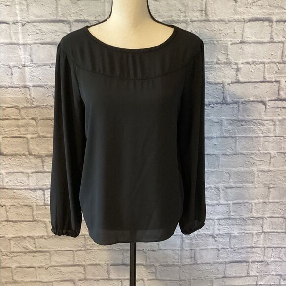 LOFT Black Blouse - Picture 1 of 5